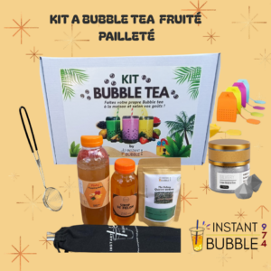 kit complet bubble tea glitter